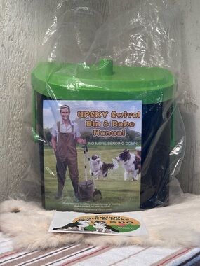 Sky Swivel Bin & Rake - Green